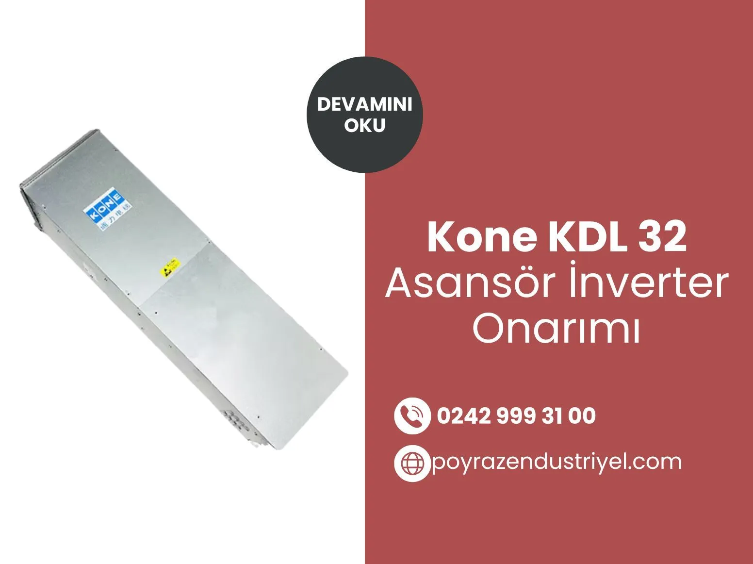 Kone Kdl 32 Asansör İnverter Onarımı